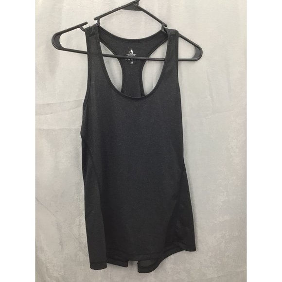 icyzone Workout Tank Tops for Women Racerback Dark Gray Medium - Picture 6 of 10